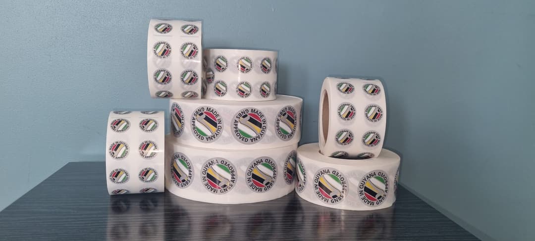Rolls of printed product labels